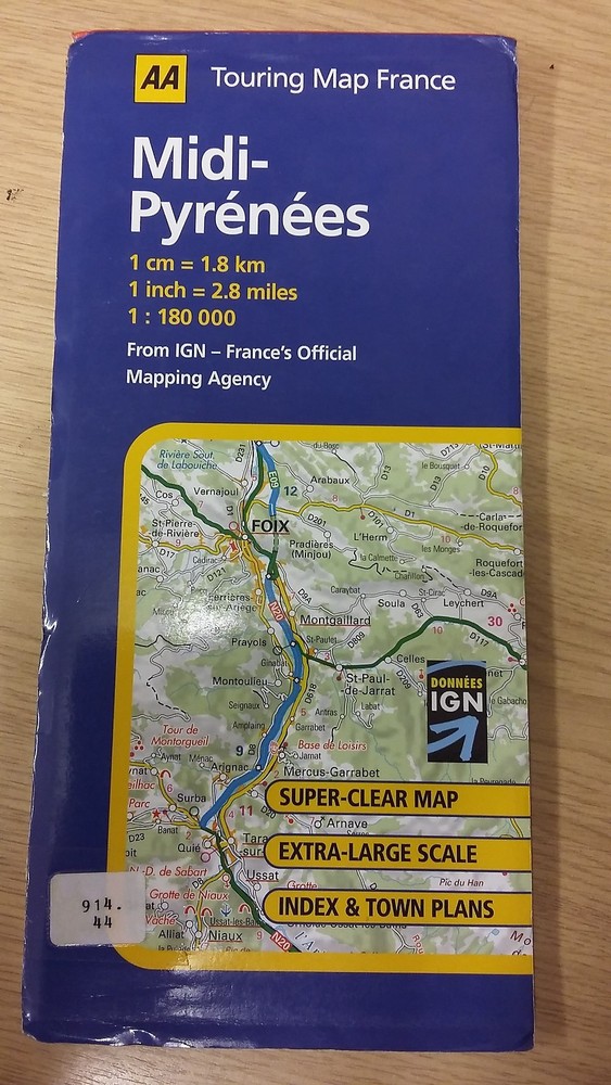 Midi- Pyrenees: AA Map (M16)