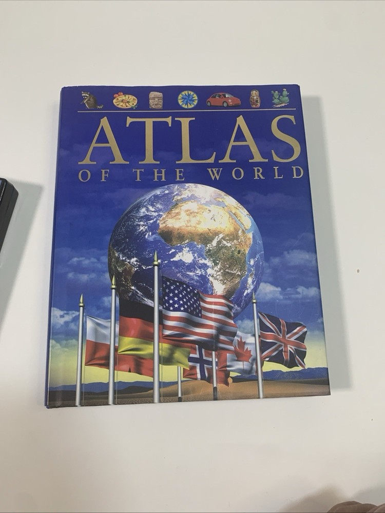 Children’s Reference Atlas of the World – Hardcover Philip Steele Keith Lye NEW