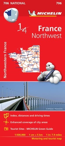 Northwestern France – Michelin National Map 706: Map (Michelin National Maps), M