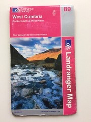 Ordnance Survey Landranger Map No 89 West Cumbria Cockermouth & Wast Water