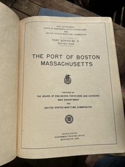 Dept. Commerce Corps Of Eng. Port Series No. 3 Port Of Boston , MA Revised 1946