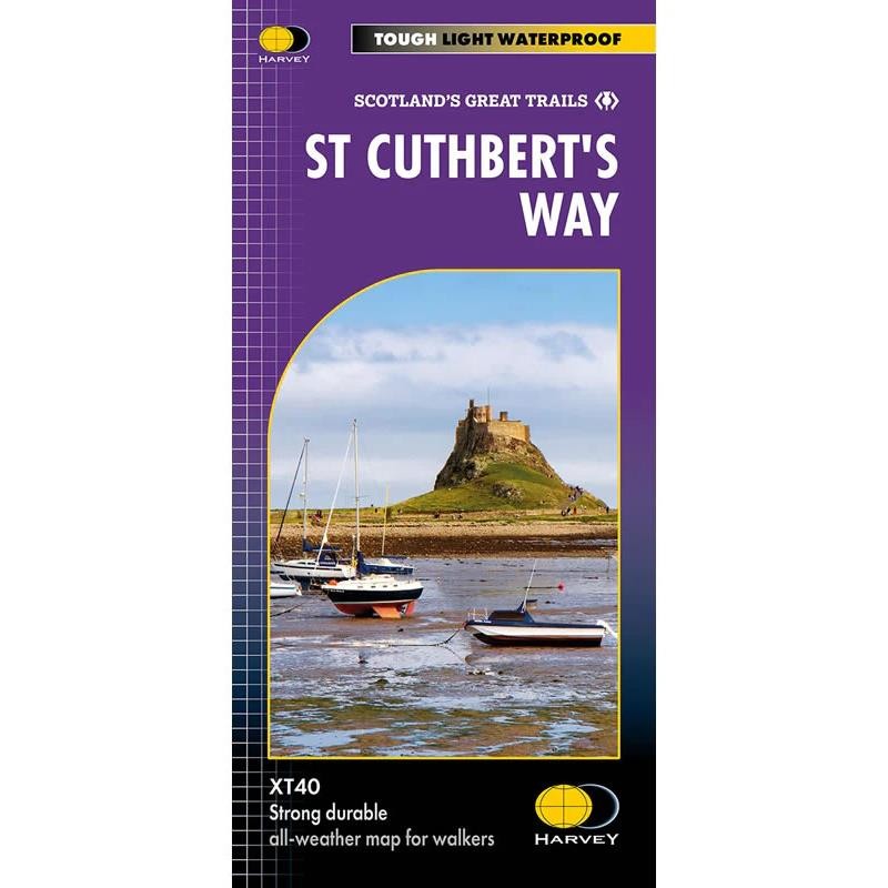 Scotland Walking Trail Map St Cuthbert’s Way Long Distance Route Harvey Maps