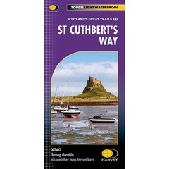 Scotland Walking Trail Map St Cuthbert’s Way Long Distance Route Harvey Maps