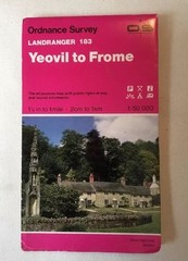 1985 Landranger Ordnance Survey Map 183 Yeovil To Frome (inc Shaftesbury, Wells)
