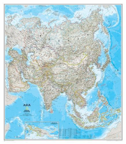 National Geographic Asia Wall Map – C- 0792250141, map, National Geographic Maps