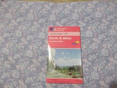 OS Ordnance Survey Landranger Scotland sheet 58 Perth & Alloa Auchterarder 1998