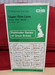 Ordnance Survey Pathfinder Map Sheet 321: NN 44/54 Upper Glen Lyon
