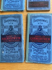 Bartholomew New Reduced Survey Cloth Maps c1900 2 mile to 1″ Priced Individually