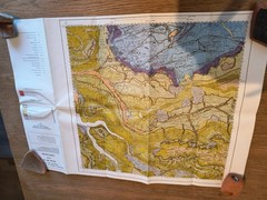 Geological survey map Castleton Peak District OS Solid and Drift Sheet SK18 1975