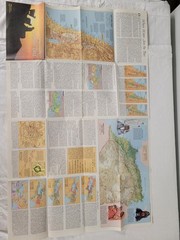 National Geographic Making of America Map Posters 1970-80s Mid East Euro Africa