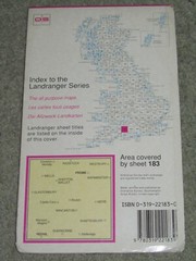 OS Ordnance Survey Landranger Map Sheet 183 Yeovil & Frome – 1991