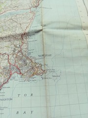 Ordnance Survey One-Inch Map 188 TORQUAY New Popular 6th Edition 1946 Paper