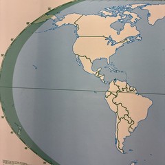 17″ x 22″ Rand McNally Markable Map of World and Outline Two-Sided Pre-owned