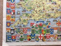 Retro Shell Historical Map Of England & Wales – 1971