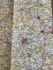 ORDNANCE SURVEY QUARTER-INCH MAP 1946 SHEET 8 MIDLANDS