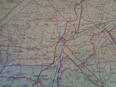 Bartholomew’s Cloth Contoured Maps 1930 -50s Half Inch Map Cambridge no 20