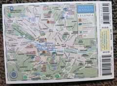 FLORENCE Pop Out Special Edition Double Folded Map 1998