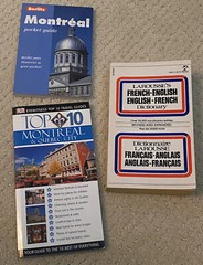 Lot of 3 Montreal Berlitz Pocket Guide DK Top 10 Mon Quebec City Dictionary