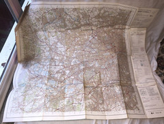 Vintage Ordnance Survey Maps West London 1978 & Reading And Windsor 1982