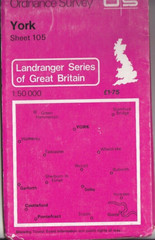 Ordnance Survey Landranger Map 1:50,000 Sheet 105 York