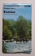 Exmoor Tourist Map 5 Ordnance Survey 1 Inch to a mile – 1982