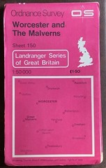 OS Ordnance Survey Landranger Map 1978, Sheet 150 – WORCESTER & THE MALVERNS