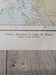 NOAA Chart 16016 Dixon Entrance Cape Elias Alaska 33in x 44in Map