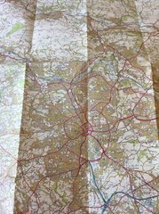1998 Ordnance Survey Landranger Map 104 Leeds & Bradford (inc Harrogate & Ilkley