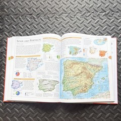 DK Student Atlas 9th Edition Hardcover, English, Spain & Portugal Europe