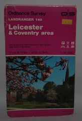 Ordnance Survey Landranger Map – Leicester & Coventry, Sheet 140 – 1992