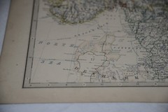 SWEDEN & NORWAY, SCANDINAVIA 1877 Antique Johnston Map Print STOCKHOLDM Esthnoia