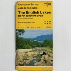 Ordnance Survey Map English Lakes North Western Outdoor Leisure 4 1:25000 Folded