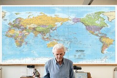 World Map Political Poster Educational Art Wall Chart Travel 45X73CM 18*29in