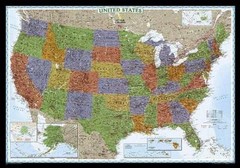 Nat Geo Maps United States Decorator Map [Laminated] (Map) (UK IMPORT)