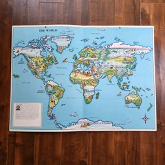 It’s A Big Big World Atlas Jumbo Learning Book 1994 Teaching Education Ovale