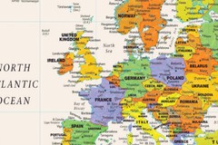 Map of The World Wall Chart Home Mural Office Print Art Poster Decor 61x91cm