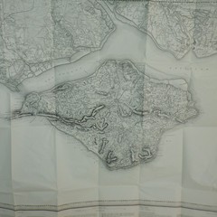 Isle of Wight Cowes Map Ordnance Survey 1″ REPRINT Sheet 94 David & Charles