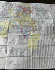 Greater Orlando, Orange County And Southern Seminole County Florida 1989 Folded