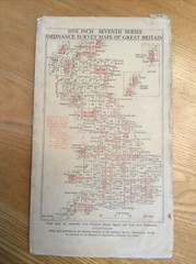 1963 Ordnance Survey One Inch Seventh Series Cloth Map 173 East Kent inc Margate