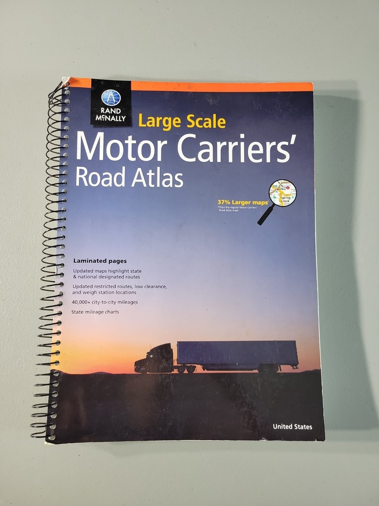 Rand Mcnally Large Scale Motor Carriers’ Road Atlas by Rand McNally like new