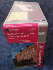OS Ordnance Survey Landranger Map 117 Chester & Wrexham 2002 ISBN:978031927176