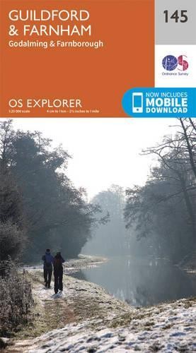 Guildford and Farnham (Map) OS Explorer Map