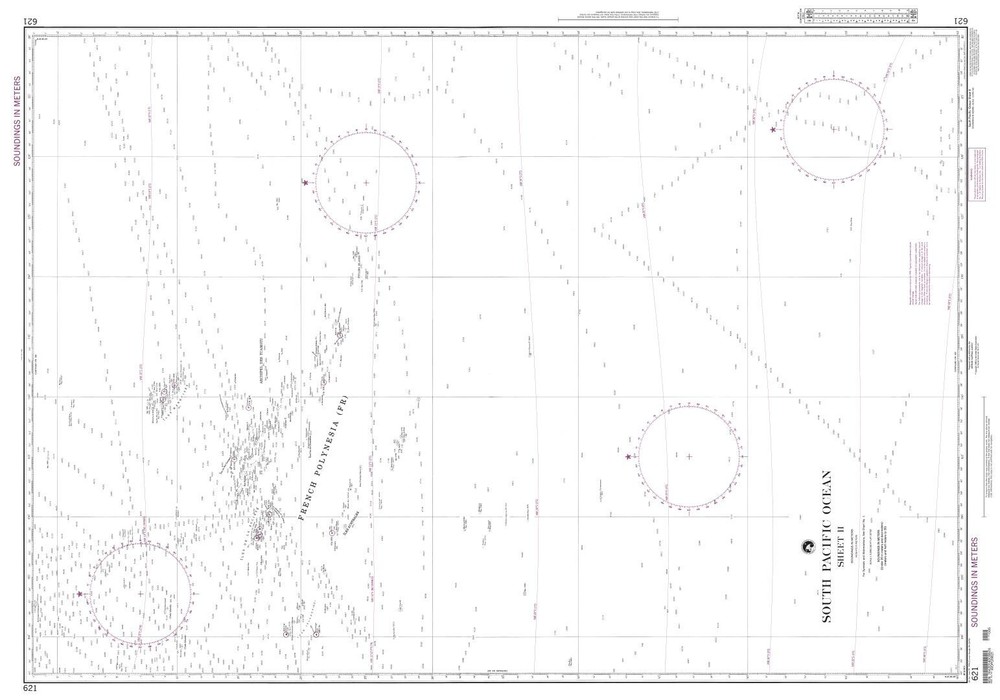 South Pacific Ocean (Sheet II) | Waterproof NGA Chart 621