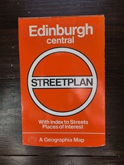 Edinburgh central Streetplan with places of interest Geographia map
