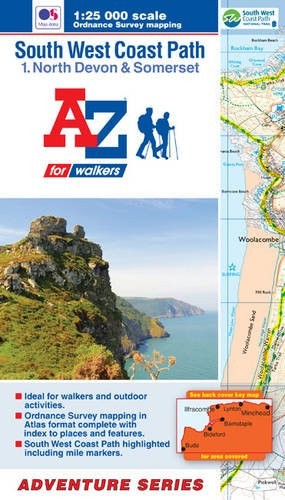 SW Coast Path North Devon & Some… by Geographers A-Z Map Paperback / softback