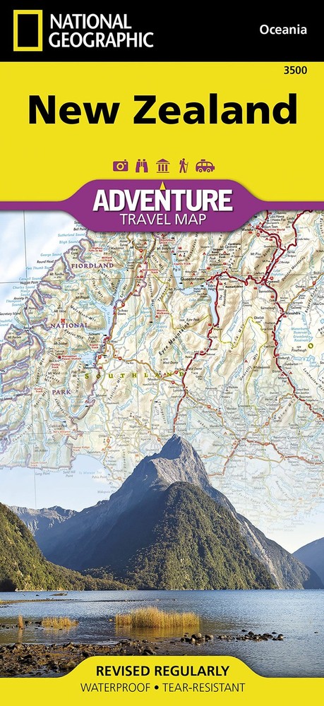 New Zealand Map (National Geographic Adventure Map, 3500) Full colour