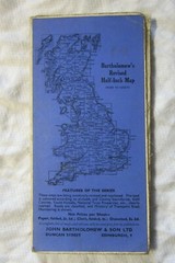 PEMBROKE WALES – Bartholomew’s Half Inch CLOTH MAP Sheet 11