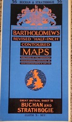 JOBLOT of 4 MAPS. SCOTLAND 51, 54,55 &56. Vintage.