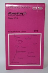 Ordnance Survey 1:50,000 Map – Aberystwyth, Sheet 135 – 1974