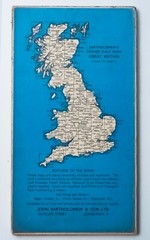 Bartholomews Half Inch Contoured Map Sheet 8 Salisbury Plain 1959 Cartography